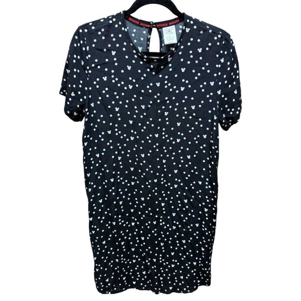 Disney Minnie Mouse Club Black & White Polka Dot Minnie Print Dress.Women. Sz XS